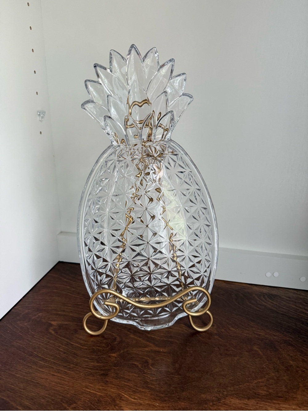Vintage Gorham Cut Glass Pineapple Decorative Serving Platter